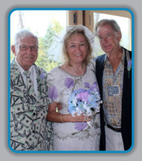 Jon and Leslie Burke-Hall Wedding August 26, 2019, Mt. Denali Lodge Treehouse, Alaska.  Mark Dennis, Country Oak Ranch of Louisiana, officiated. 